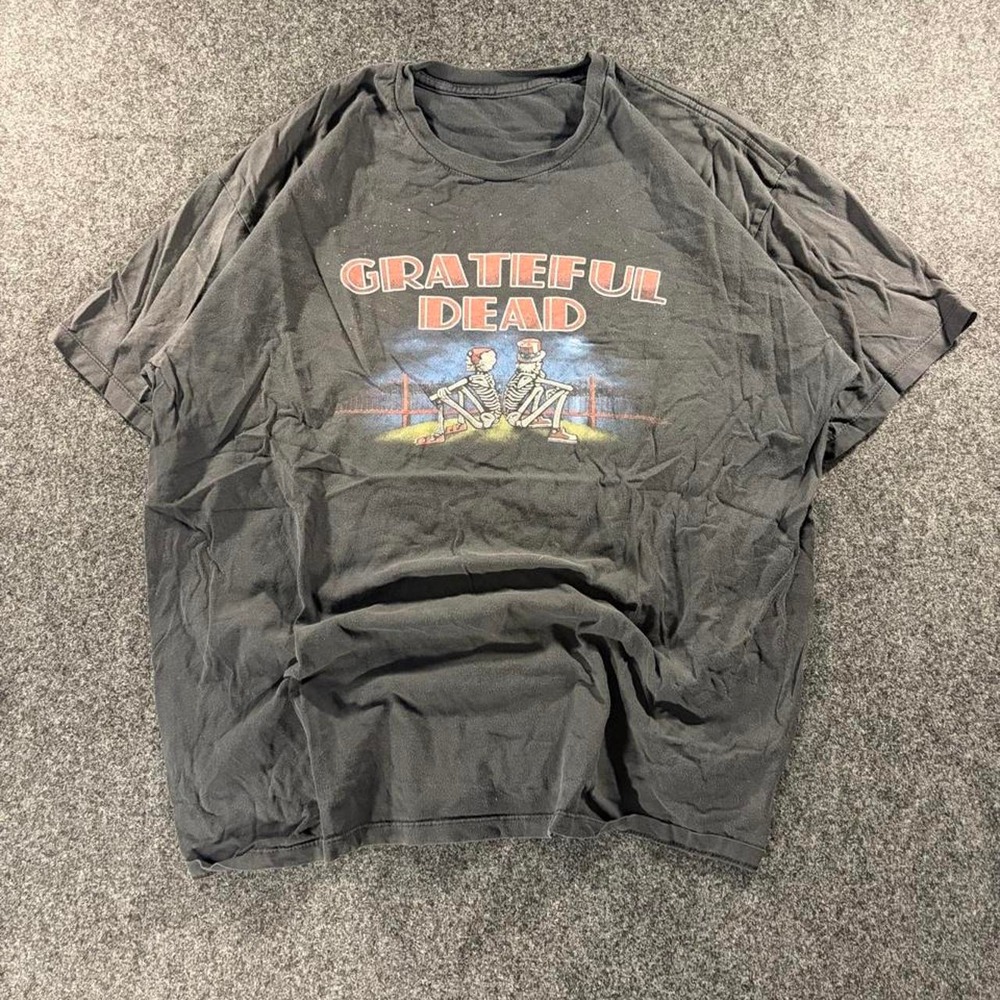 Vintage Grateful Dead T Shirt XXL Retro Band Tee Deadhead Rock Music Black Shirt